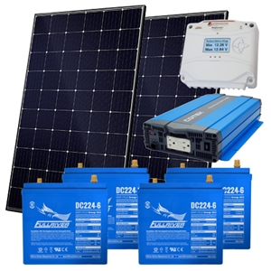 EcoDirect Off-Grid-System-2.4kWhs > DIY Small Off Grid System Kit - 2.4 kWhs of usable power - DIY Solar