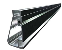 IronRidge XRS Standard Aluminum Rail, 12ft, Clear, 51-7000-144A