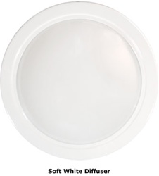 Natural Light 18 Inch Tubular Skylight Trim Ring with Diffuser - (White) - 18TRDW
