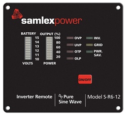 Samlex Remote Control for SA-1000K, SA-2000K, SA-3000K Inverters - S-R6-12