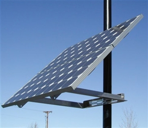 DPW Solar DPW-SPM1-G > Side of Pole Mount - for 1 Solar Panel - Size G
