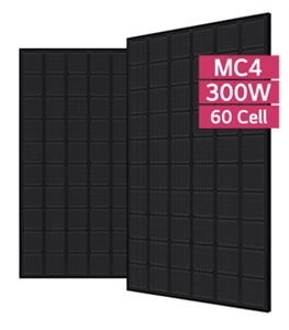 LG Solar - 300 Watt Black Frame  NeON™ 2 Black Solar Panel - Cello technology - LG300N1K-G4