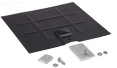 SnapNrack - L-Foot Mount for Composition Roofs - L-Foot Base, Black Galvanized Flashing Kit (no L-Foot) - 242-92049
