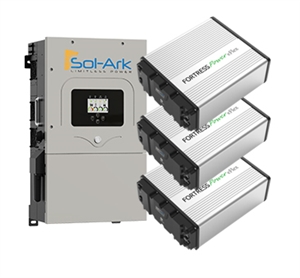 Sol-Ark 12,000 Watt SA-EMP Inverter with Fortress Power eFlex 16.2kWh Battery Storage Kit