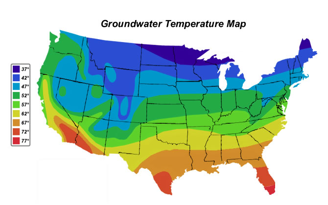 Groundwater Temperature Map