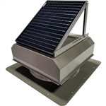 Attic Breeze Gen3 AB-3543A > 35 Watt Solar Attic Fan - Curb-Mount - Attached Panel