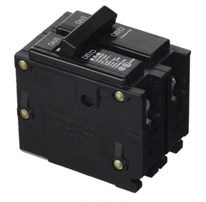 Leviton LB280-000-000 2-Pole 80A 120/240V Plug-On Circuit Breaker – Hydraulic-Magnetic, 10kA, White