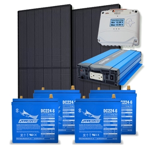 EcoDirect Off-Grid System 2.4kWhs V2 > DIY Small Off Grid System Kit - 2.4 kWhs of usable power - DIY Solar