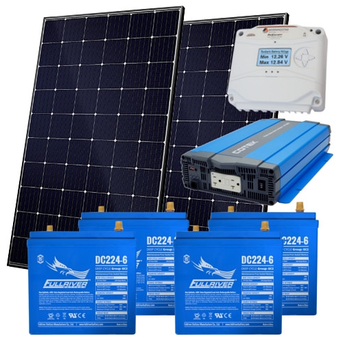 Ecodirect Off Grid System 2 4kwhs Diy Small Kit 4 Kwhs Of Usable Power Solar - Solar Power For Homes Diy Kits