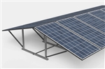 IntegraRack IR-EW15 > East/West 15° Fixed Angle BallastRack, Double Solar Panel Rack - Aircraft Grade Aluminum | Mill Finish
