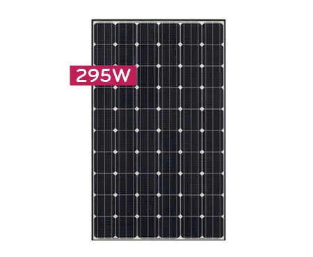 Lg Solar Lg295n1c 295 Watt Black Frame Solar Panel