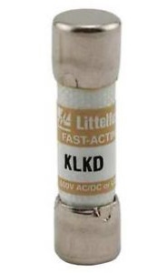 LittleFuse KLKD-20A > 20 Amp Midget Fuse - 600 VDC
