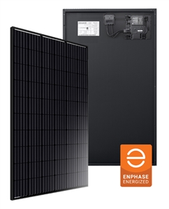 Enphase Intergrated AC Module All Black > Longi 305 Watt Mono Solar Panel with Enphase IQ7 Micro Inverter - BoB - Pallet Quantity - 26 Solar Panels