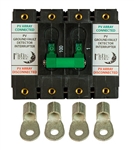 Midnite Solar MNDC-GFP100RT-2P > DC Ground Fault Protector 100A 150VDC, 2-Pole, Panel Mount, Remote Trip