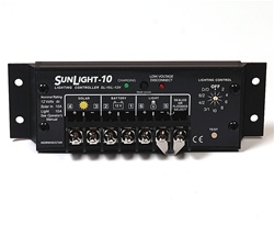 Morningstar SunLight 10 Amp 12 Volt PWM Charge Controller - Includes LVD Override Protection - SL-10L-12V