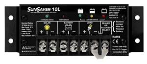 Morningstar SunSaver 10 Amp 12 Volt  PWM Charge Controller - Includes LVD Override Protection - SS-10L-12V