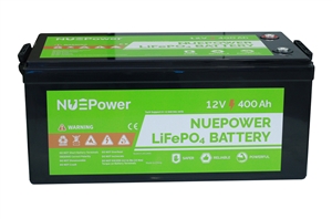 NUE 12 Volt 400 Amp Hour Home 8D Battery | NUEPower NP-12400-PRY-BT-ABS