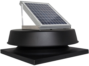 Natural Light SAF16CMBL > 16 Watt Black Solar Attic Fan / CURB MOUNT / Shingled Roof