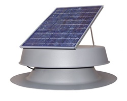 Natural Light SAF32GR > 32 Watt Gray Solar Attic Fan > Shingled Roof