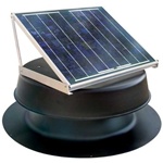 Natural Light SAF48BL > 48 Watt Black Solar Attic Fan > Shingled Roof