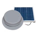 Natural Light SAF65GR > 65 Watt Gray Solar Attic Fan > Shingled Roof