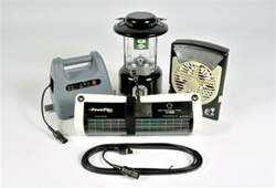 PowerFilm PowerPack + Plus - Solar Powered Portable Lighting and Climate Kit