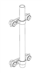Roof Mount Kit - Primus Wind Power 1-TWA-19-02 > Roof Mount Kit - Includes Base Plates, Isolators, Hardware