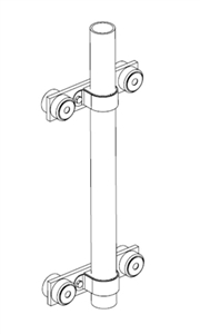 Roof Mount Kit - Primus Wind Power 1-TWA-19-02 > Roof Mount Kit - Includes Base Plates, Isolators, Hardware