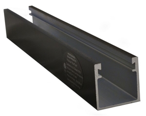 ProSolar R-136BLACK > 136 Inch Standard Support Rail / 1.5 Inch Deep - Black