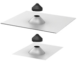 Quick Mount PV QMCPT-A > Conduit Penetration Flashing for Curved & Flat Tile Roofs - Box of 12
