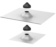 Quick Mount PV QMCPT-A > Conduit Penetration Flashing for Curved & Flat Tile Roofs - Box of 12