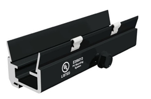 SnapNrack Ultra Rail Splice for UR-40 Rail - Black Finish - 1 Unit - UR ...