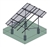 Tamarack Solar 90057 > Modular Ground Mount - First Column Kit - 3 Solar Panels per Column