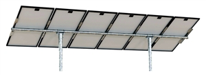 Tamarack Solar UNI-PGRM/6P2-47 > Top of Pole Mount for Six Solar Panels - 2 Vertical Poles | For (6) modules 72-IN - 96-IN long, 2 posts