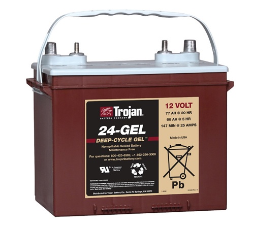 Trojan Battery 24-Gel 12 Volt 77 Amp Hour Gel Battery