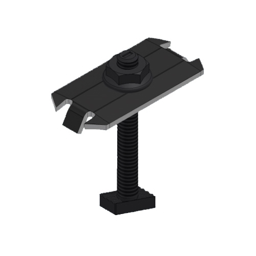 Unirac SolarMount 302027D Integrated Bonding Mid-Clamp – Top Mounting, Black (20-Pack)