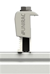 UniRac 302050M > SolarMount Universal-AF End Clamp, Preassembled, Integrated Bonding, 30-46MM, Mill Finish - 1 Unit
