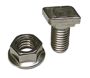 Unirac 009020S > T-Bolt & Nut - 3/8" x 3/4" - Stainless Steel | Package of 20 Units
